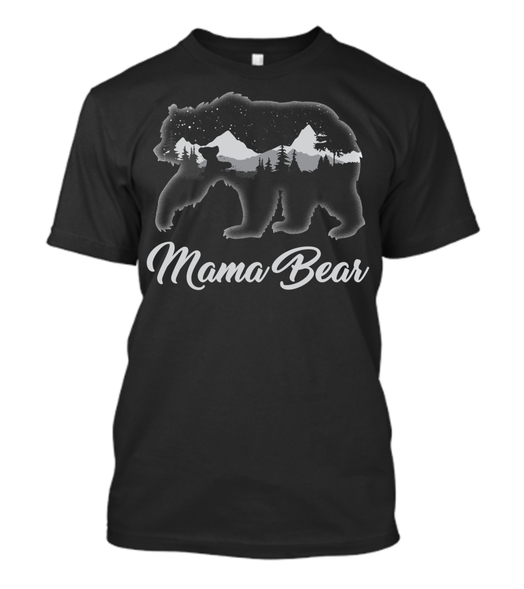 Mama Bear Mountainous Forest T-Shirt
