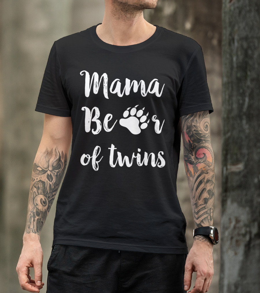 Mama Bear Of Twins T-Shirt