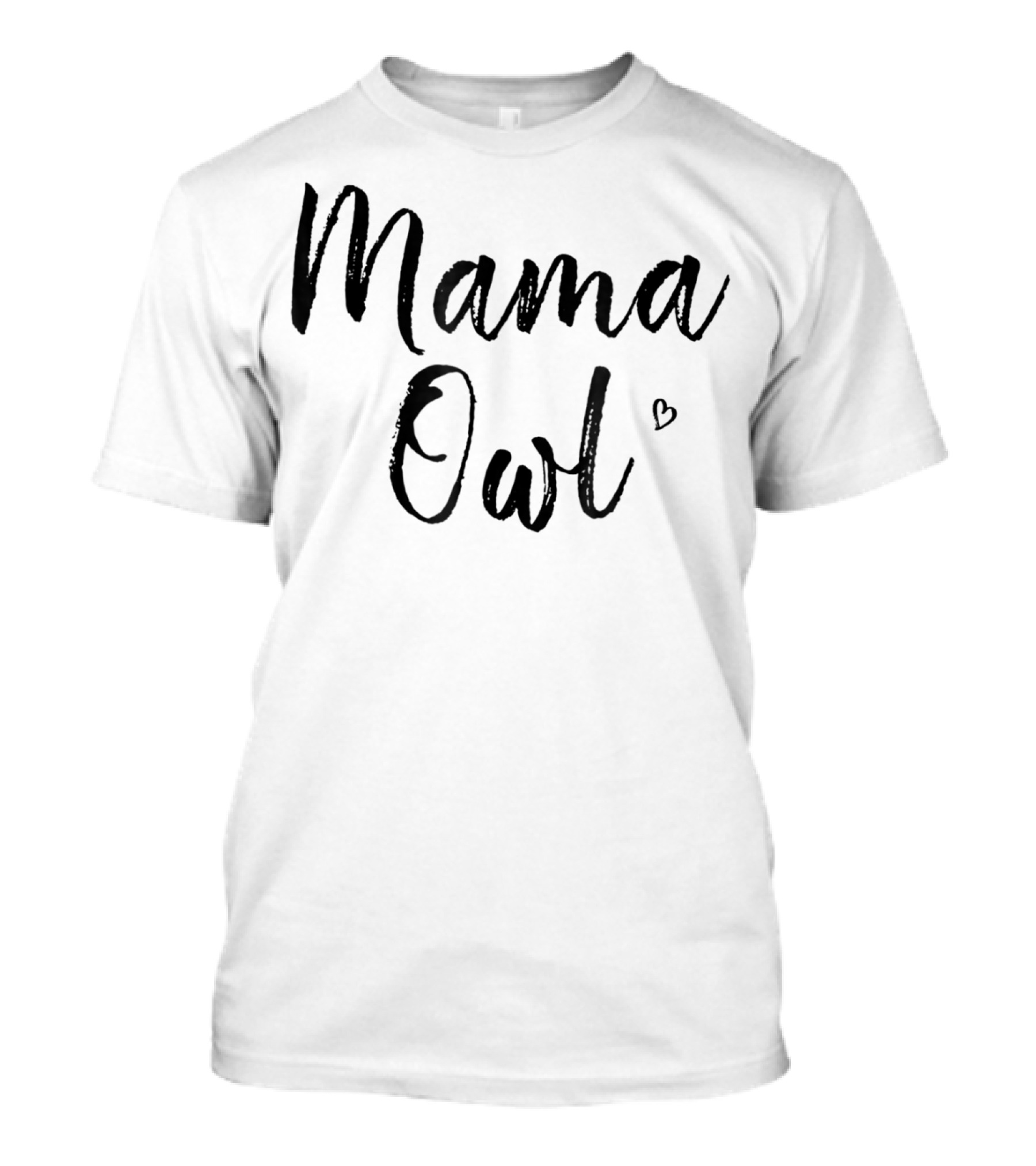 Mama Owl Cute Heart Mom15 T-Shirt