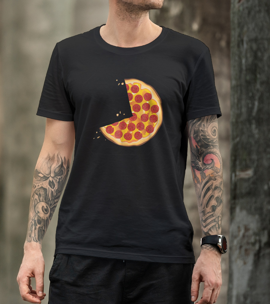 Matching Pizza Slice With 2 Kids Babies Twins Funny81 T-Shirt
