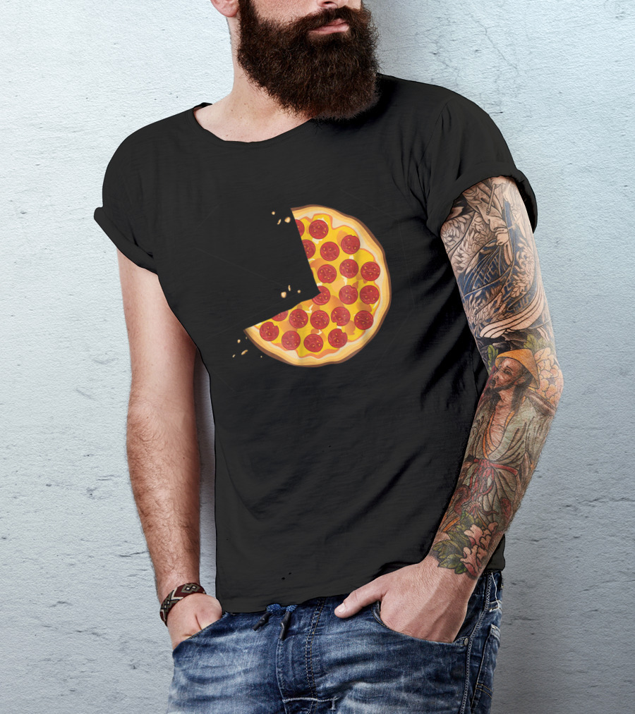 Matching Pizza Slice With 2 Kids Babies Twins Funny81 T-Shirt