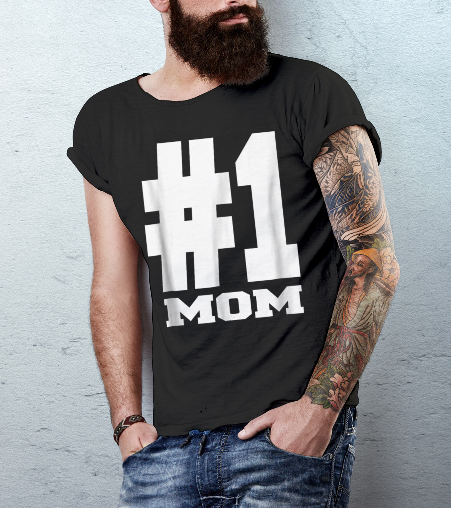 1 Mom Tees Number One Mom Fancy S68 T-Shirt