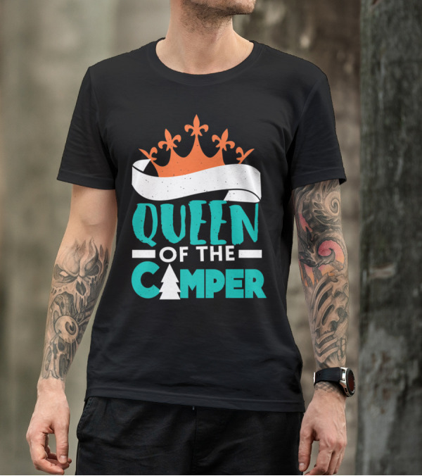 QUEEN OF THE CAMPER RV CROWN TREE T-Shirt