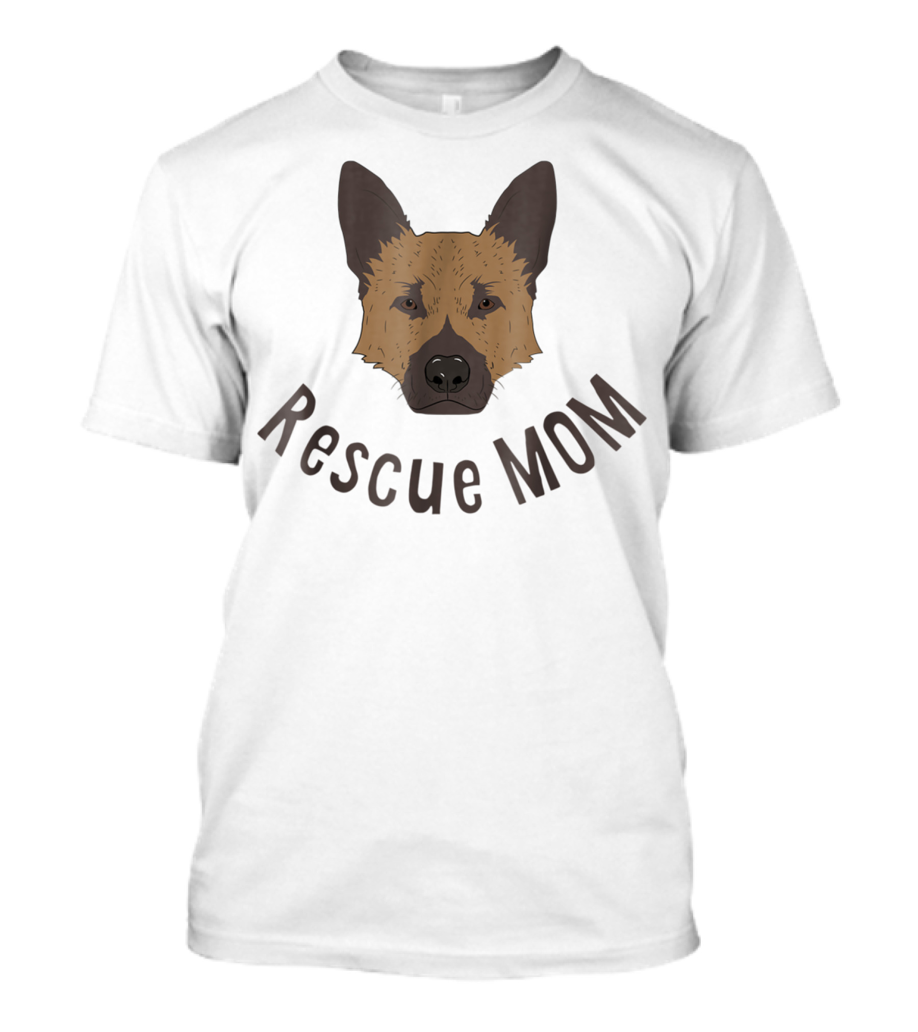 Rescue Mom Love My German Shepherd Rescue Dog German Shepherd Rescue Mom T-Shirt