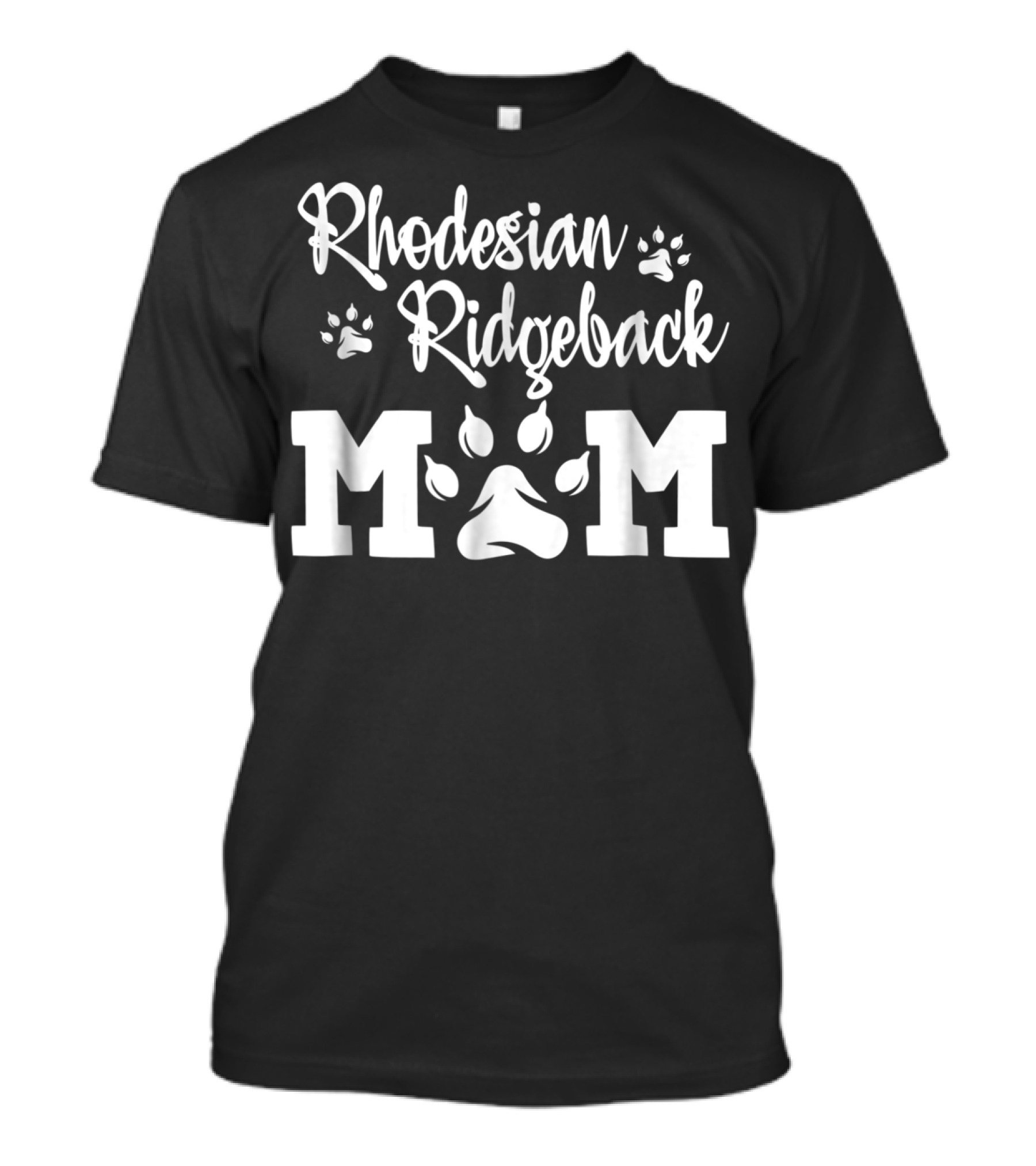 Rhodesian Ridgeback Mom Paw Prints T-Shirt