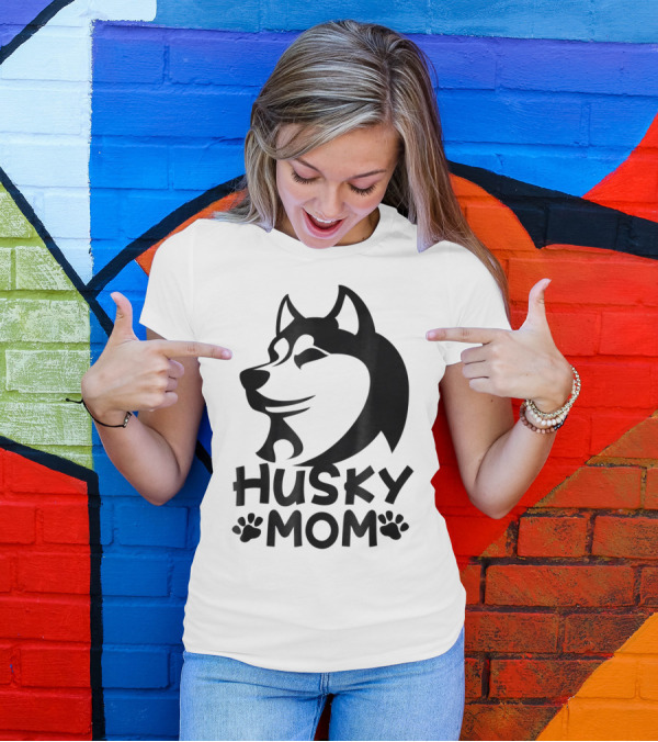 Husky Mom Siberian Husky Lovers I Love My Husky T-Shirt