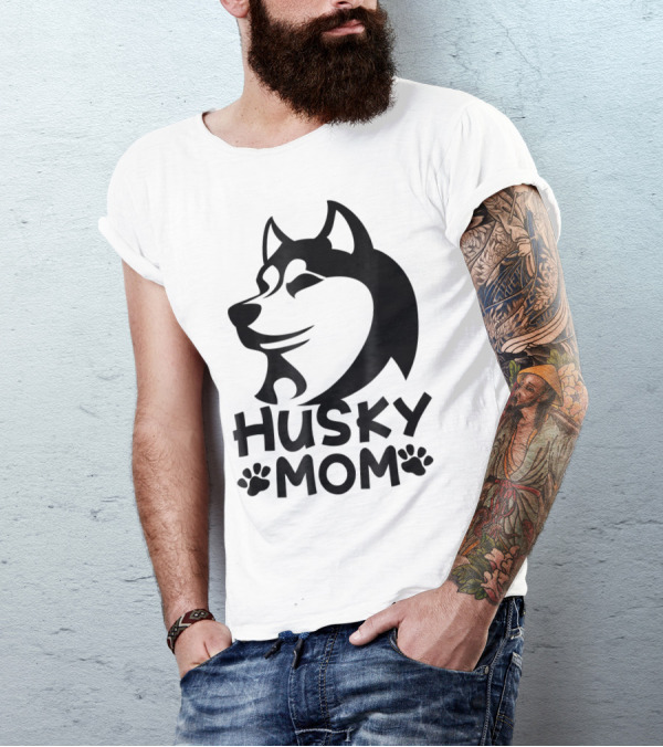 Husky Mom Siberian Husky Lovers I Love My Husky T-Shirt