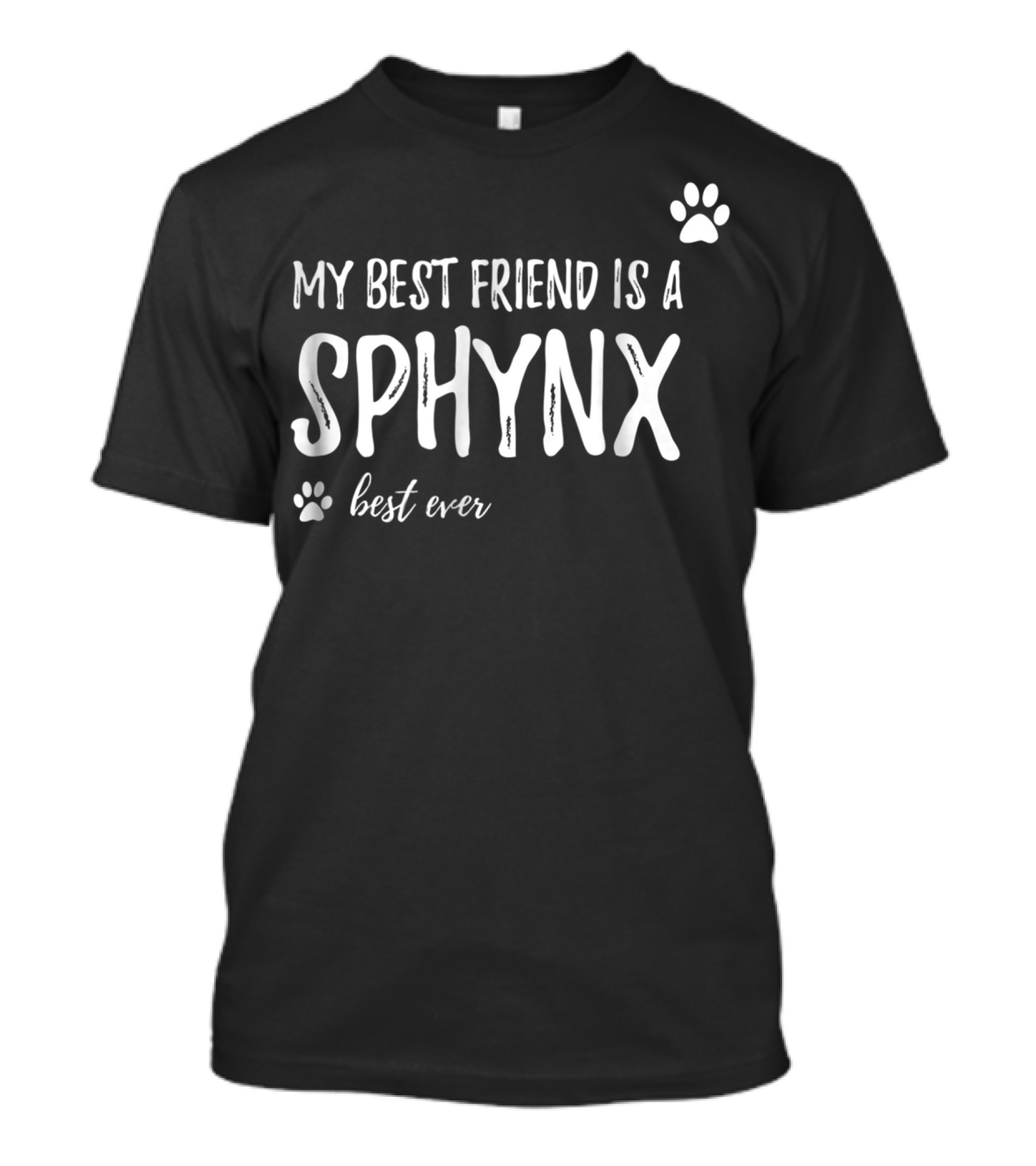 My Best Friend Is A Sphynx Best Ever Sphynx Cat Lover Friend Funny Cat Mom T-Shirt