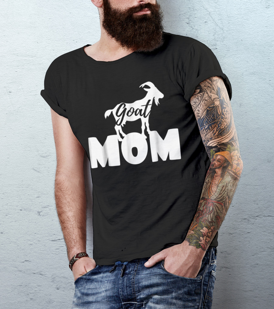 Goat Mom Funny Goat Lovers Farm Farmer 19 T-Shirt