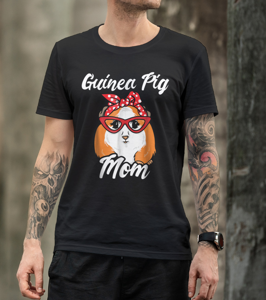 Guinea Pig Mom Mother Present Peruvian Pet Lover Gift T-Shirt