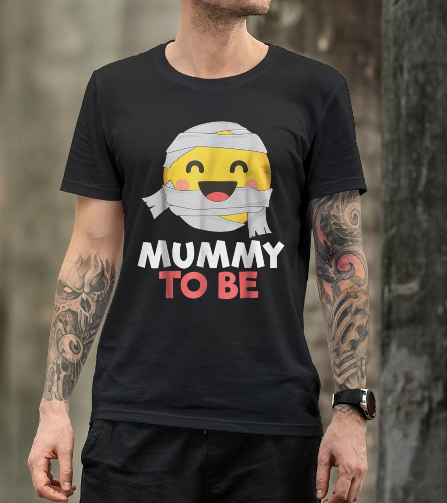 Mummy To Be Emoji Halloween Pregnancy T-Shirt