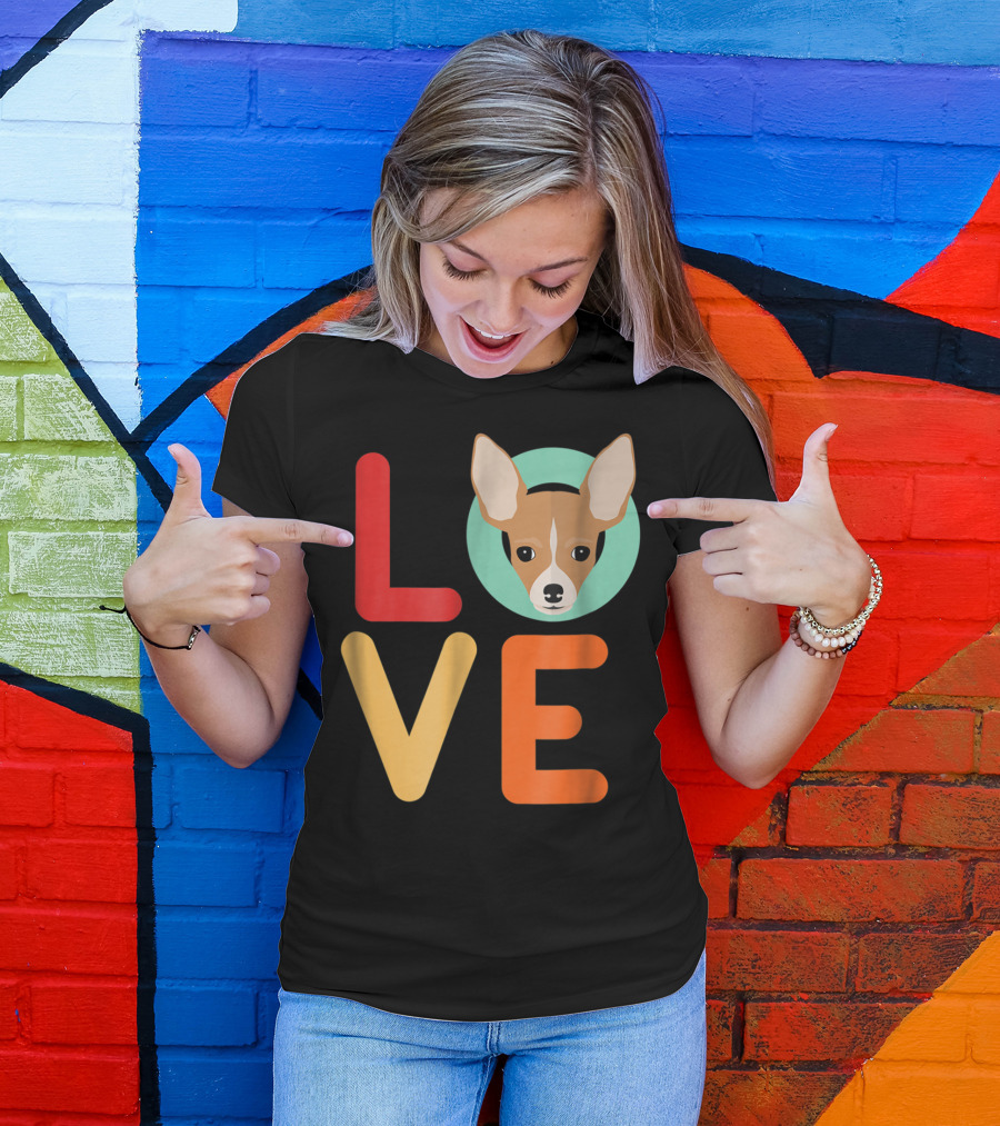 Love Chihuahua Dog Animal Lover Puppies Mom Dad T-Shirt