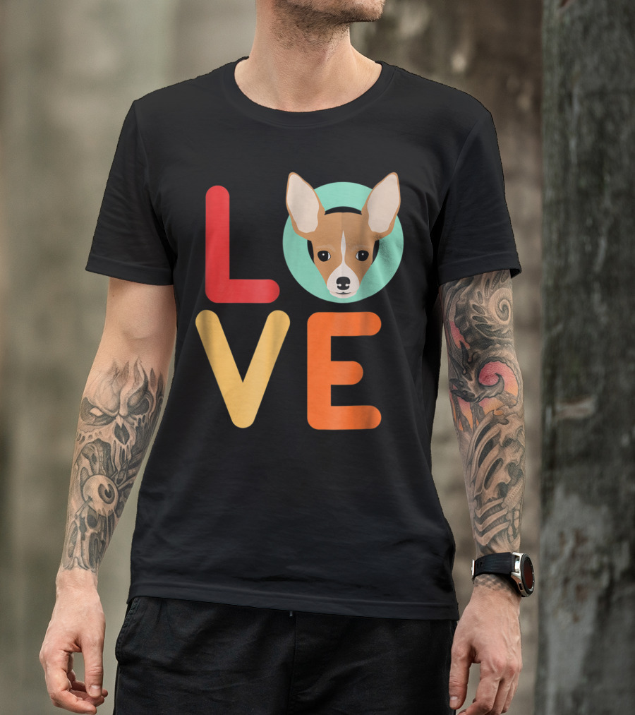 Love Chihuahua Dog Animal Lover Puppies Mom Dad T-Shirt
