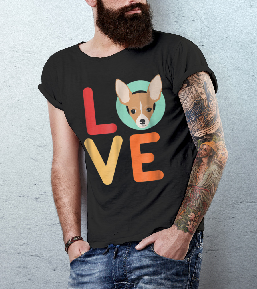 Love Chihuahua Dog Animal Lover Puppies Mom Dad T-Shirt