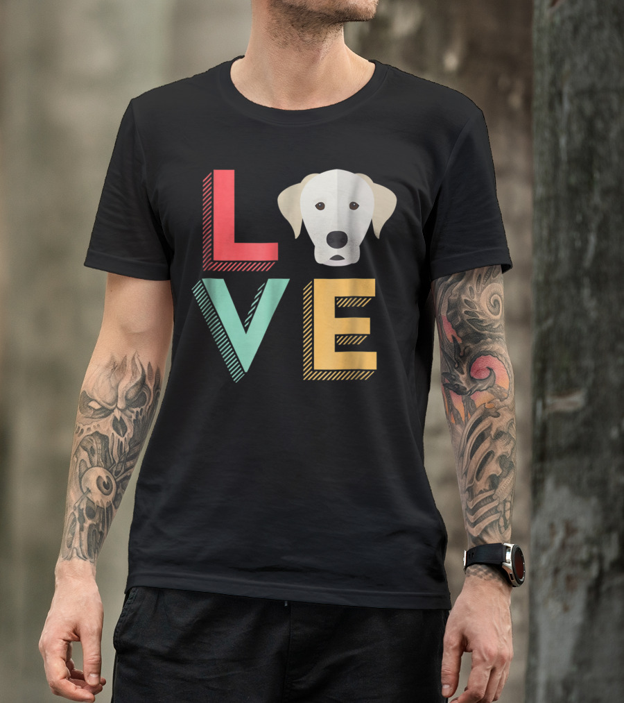 I Love Labrador Dog Lover Lab Puppies Mom And Dad39 Cute Puppy Head In LOVE T-Shirt