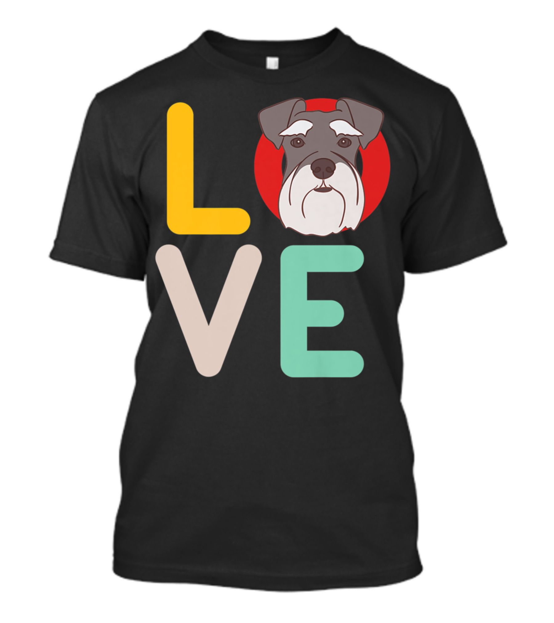 Love Miniature Schnauzer Dog Mom And Dad Pet Owner42 T-Shirt