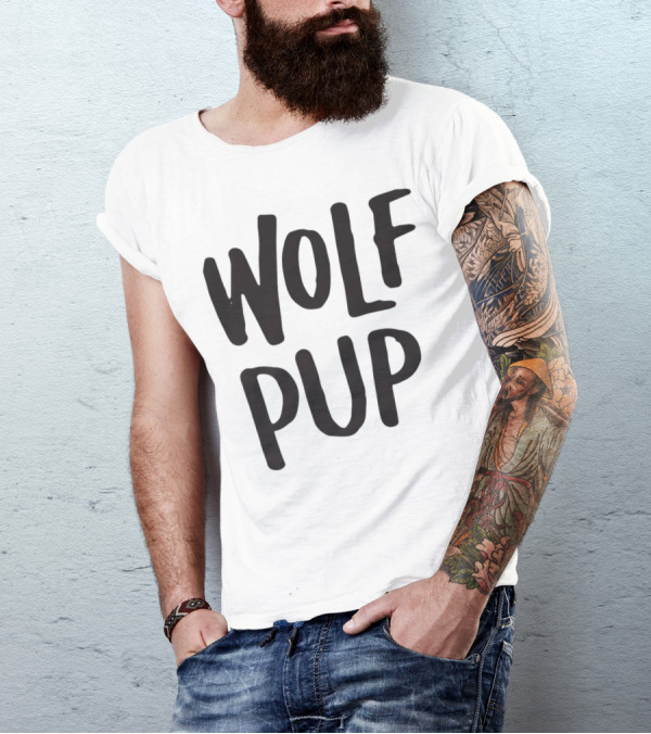Wolf Pup Matching Family Baby Shower New Mom 14 Wolf Pup T-Shirt