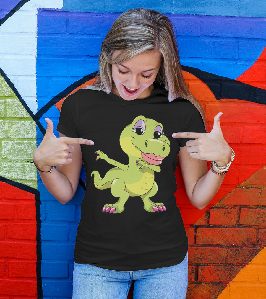 Unique Mamasaurus Mom S69 Cute Dinosaur Character T-Shirt