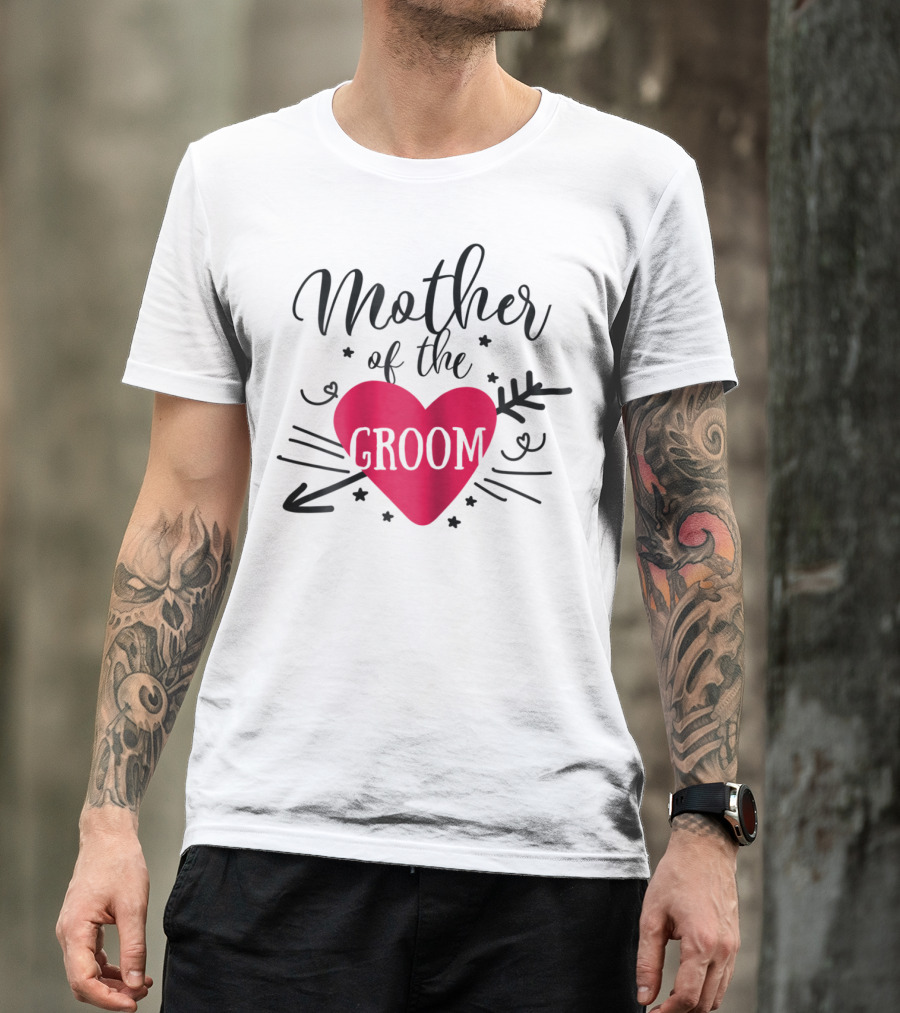 Mother Of The Groom Romantic Heart T-Shirt