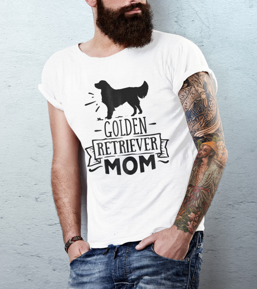 Golden Retriever Mom Puppy Mother Love Dog T-Shirt
