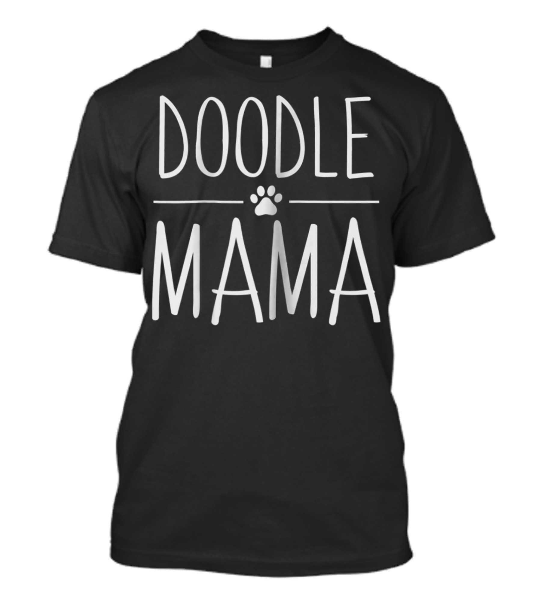 Doodle Mama Dog Mom Paw Print Design For Women80 T-Shirt
