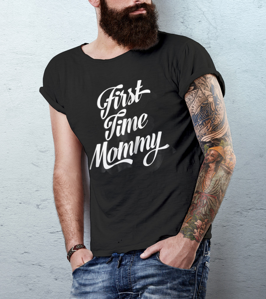 First Time Mommy Rookie Mama New Mom Baby Shower T-Shirt