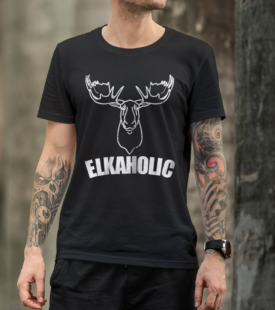 Elkaholic Funny Elk Hunting Mom Hunter46 T-Shirt
