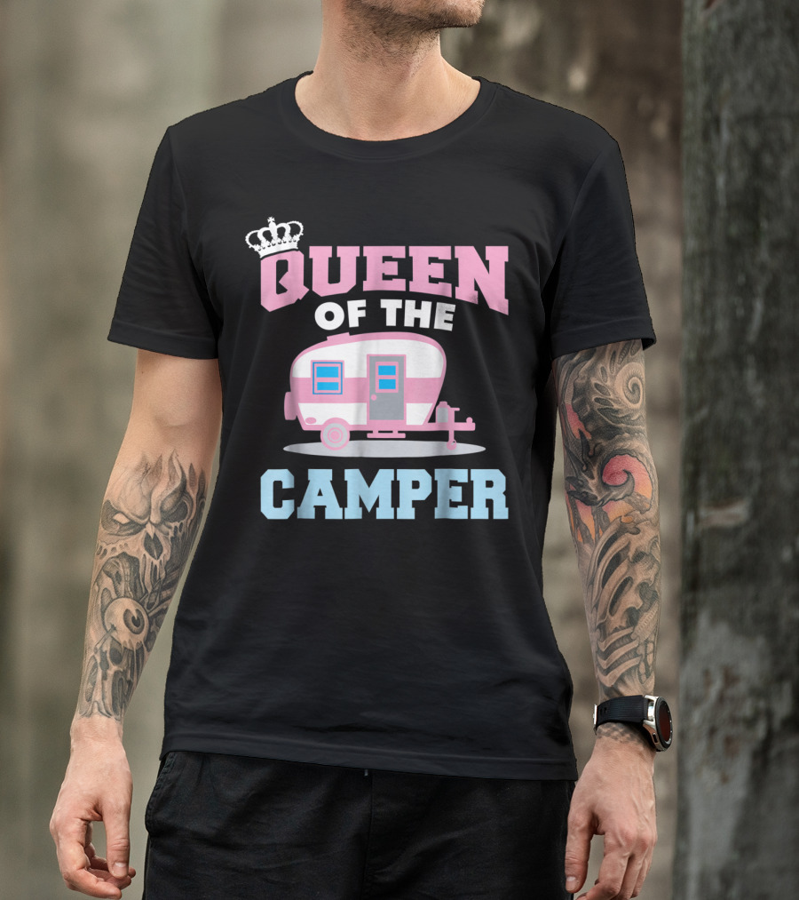 Queen Of The Camper Funny RV Camping 8 T-Shirt