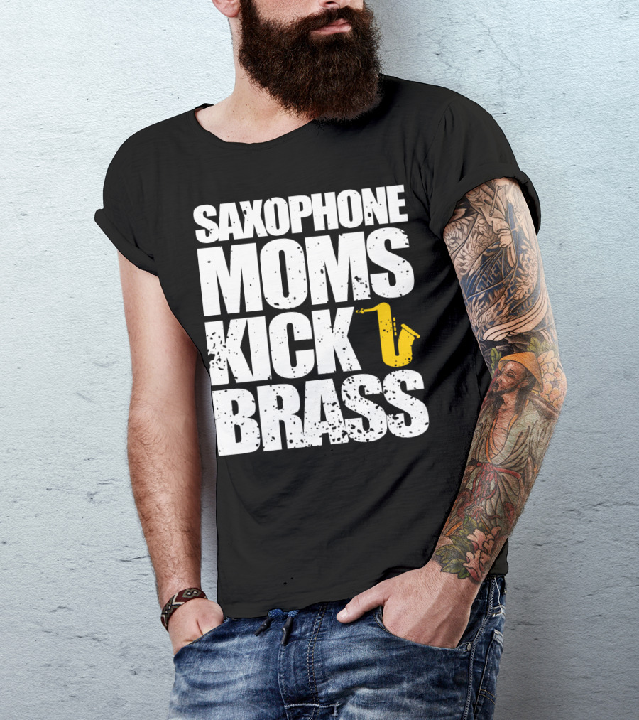 Saxophone Moms Kick Brass T-Shirt