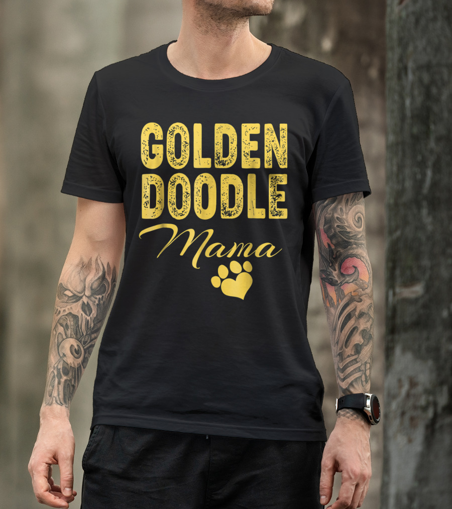 Goldendoodle Mama Paw Print Fun Idea8 T-Shirt