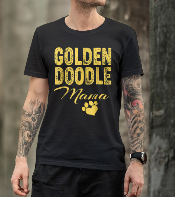 Goldendoodle Mama Paw Print Fun Idea8 T-Shirt