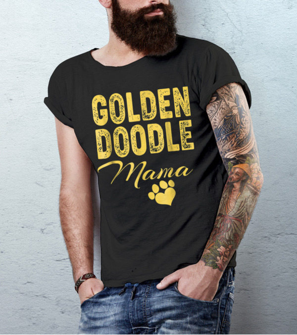 Goldendoodle Mama Paw Print Fun Idea8 T-Shirt