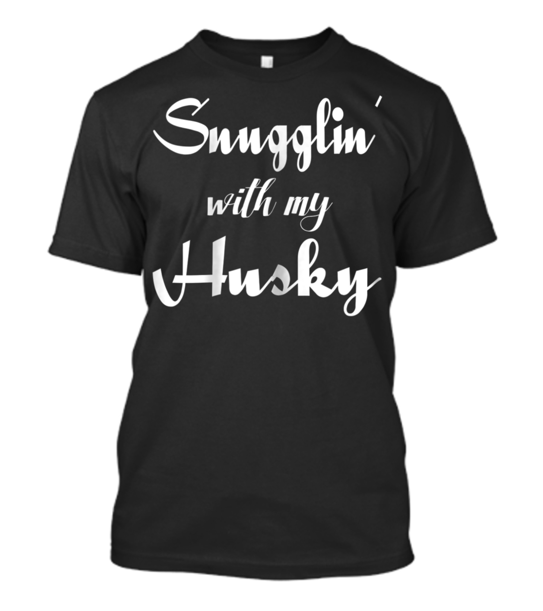 Snugglin' With My Husky Mom Matching Dog1 T-Shirt