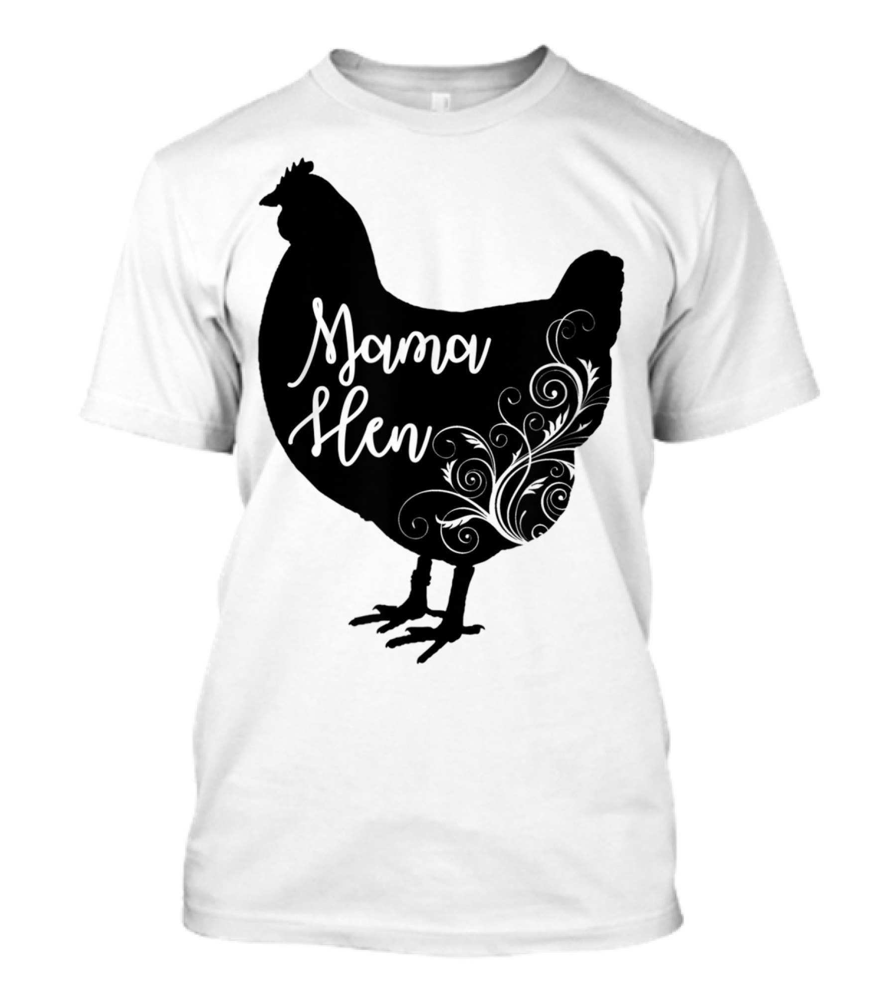 Mama Hen Chicken Floral T-Shirt