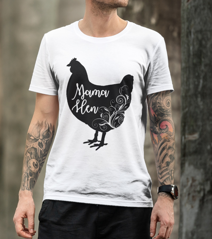 Mama Hen Chicken Floral T-Shirt