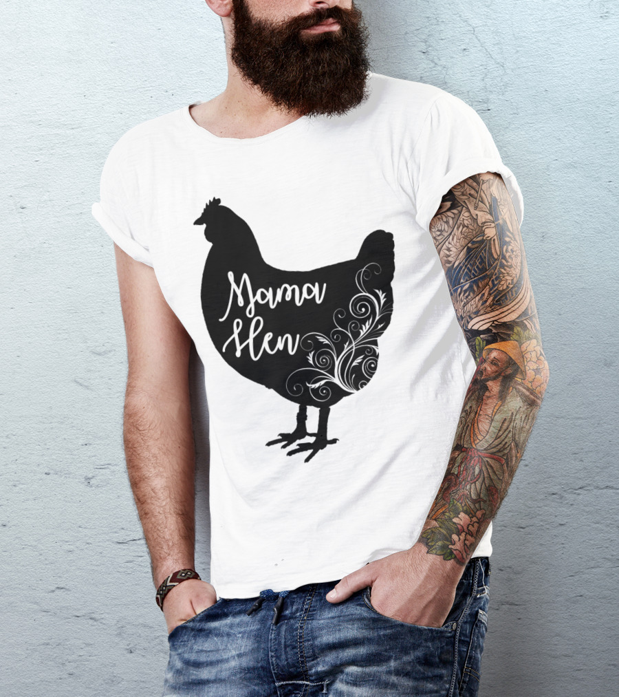 Mama Hen Chicken Floral T-Shirt