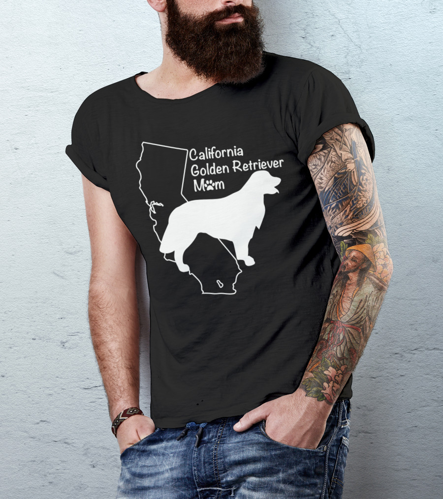 California Golden Retriever Mom T-Shirt