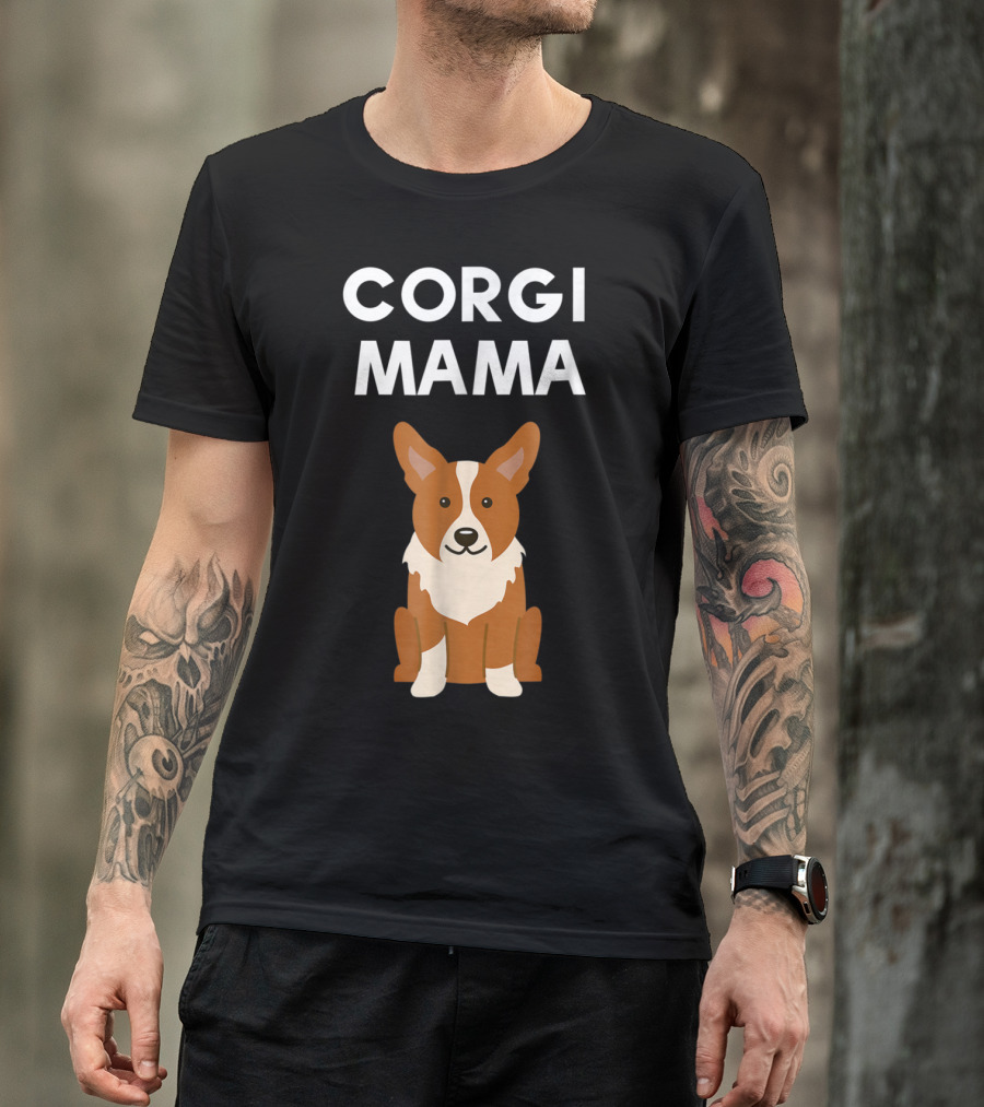 Corgi Mama Corgi Lover Cute Corgi Mom T-Shirt