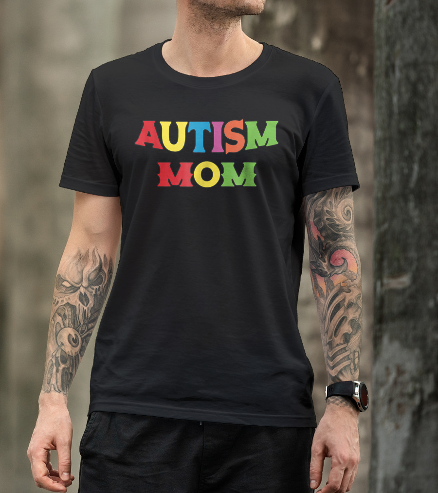 Autism Mom Autism Awareness Rainbow69 T-Shirt