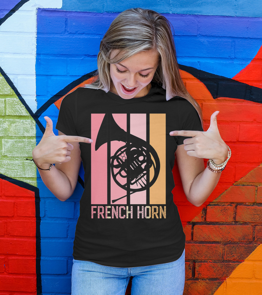 Band Mom Marching French Horn School75 T-Shirt