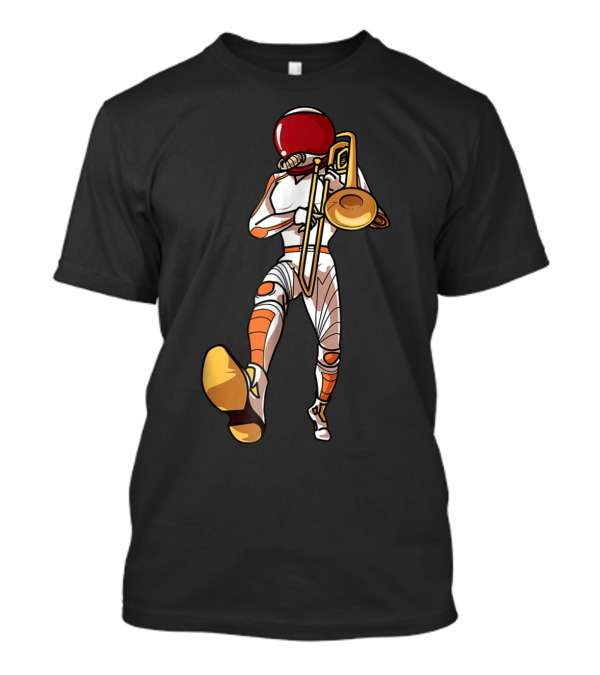 Marching Band Sousaphone Mom Player High School Astronaut T-Shirt