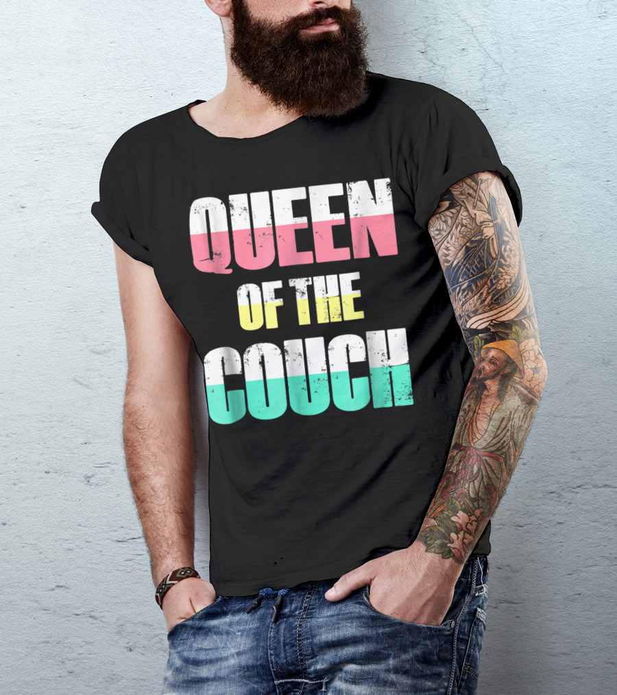 Queen Of The Couch Funny Mom Wife T-Shirt