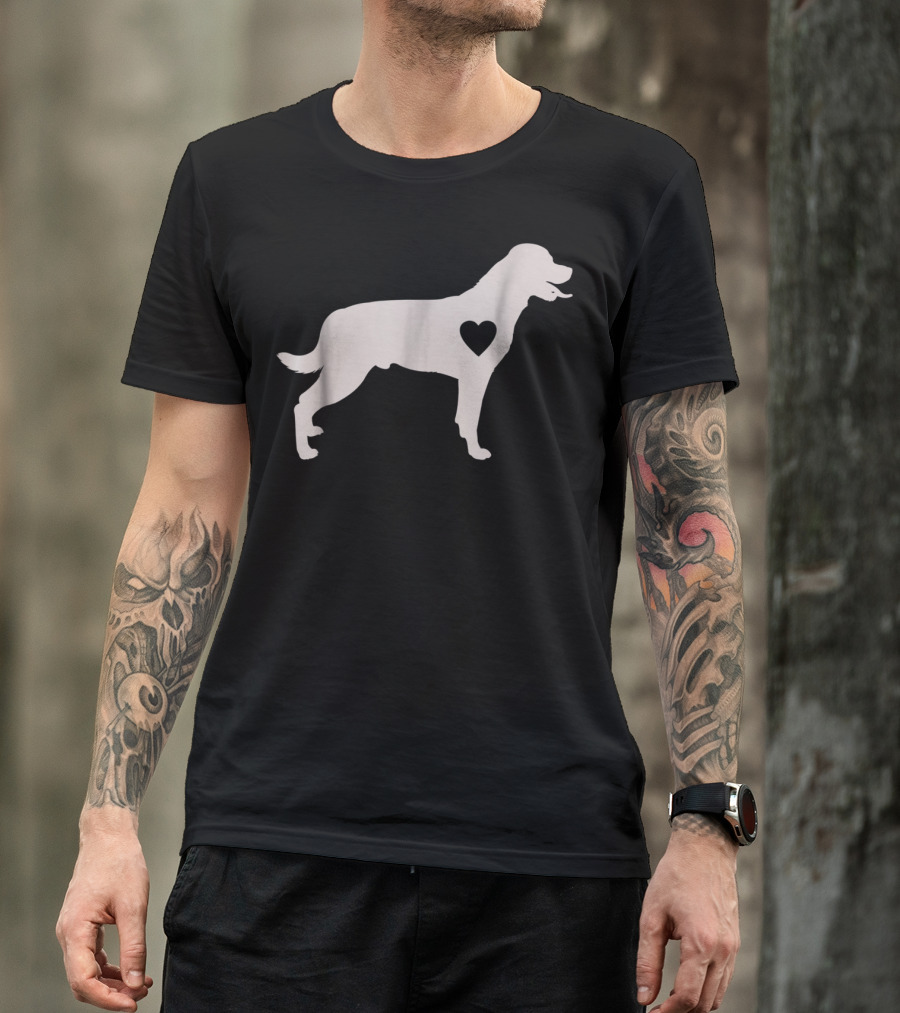 Rottweiler Heart Silhouette Dog Mom Love Idea Dog Mom92 T-Shirt