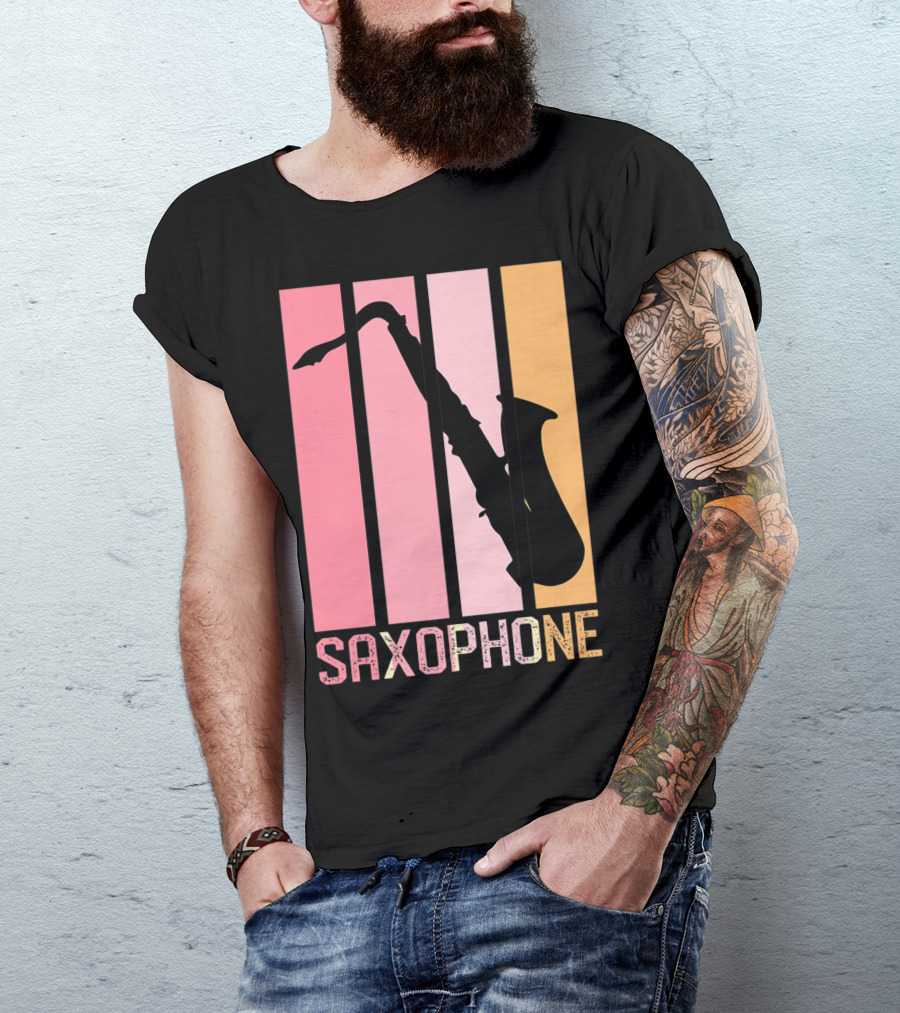 Saxophone Band Mom Marching Band School Music T-Shirt