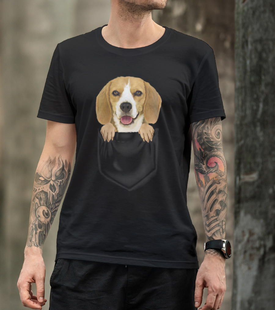 Beagle In Your Pocket Beagle Mom Loves87 T-Shirt