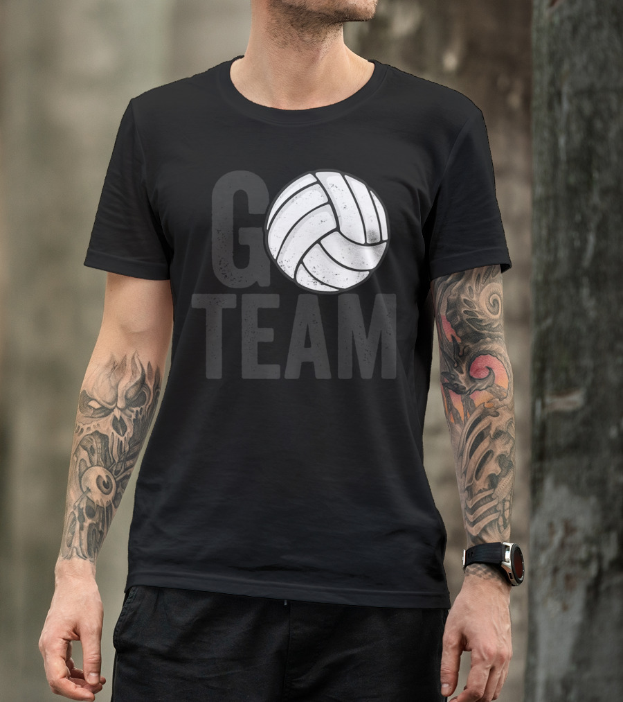 Go Team Volleyball Player Team Coach Family16 Volleyball T-Shirt