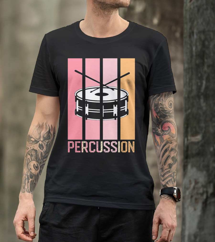 Percussion Drum Band Mom Marching Band School T-Shirt