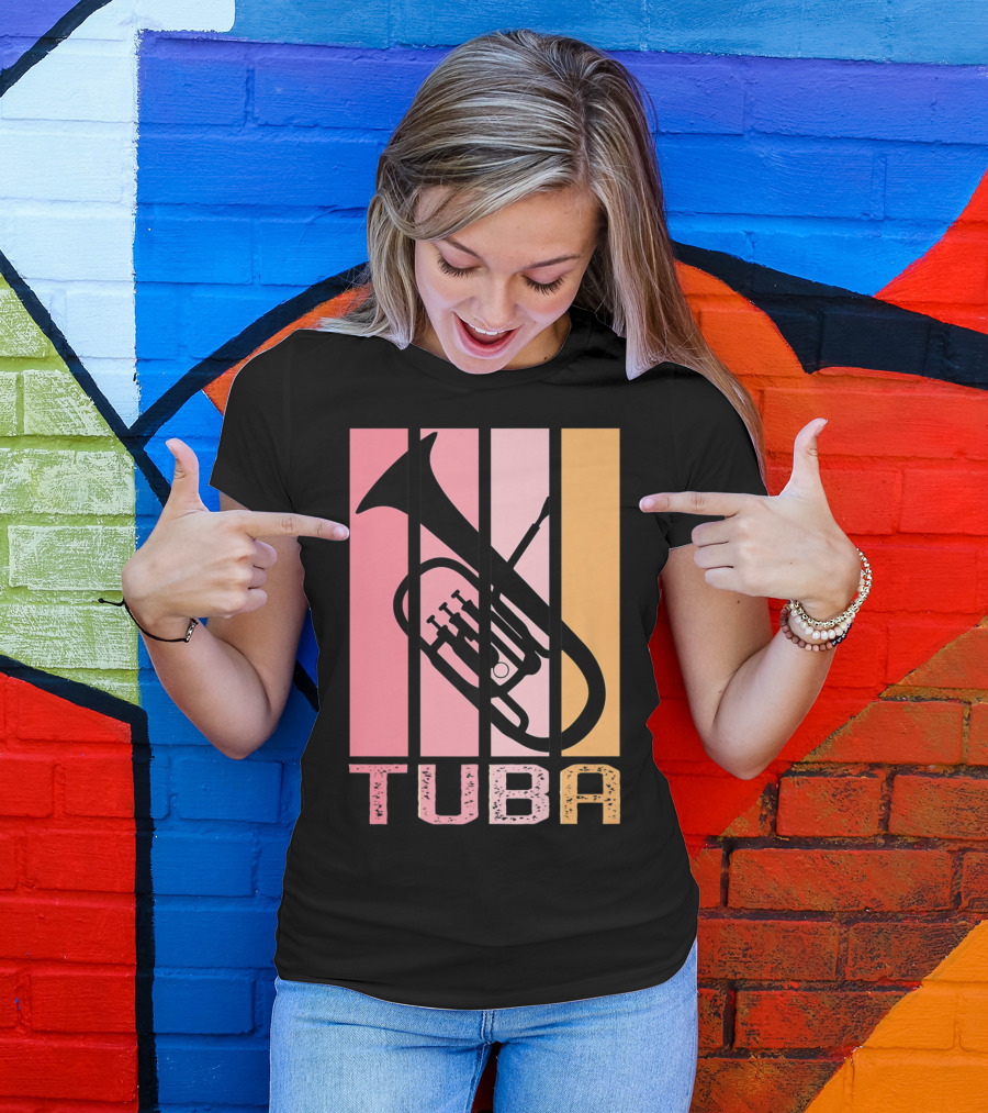 Band Mom Tuba Marching Band School Tuba T-Shirt