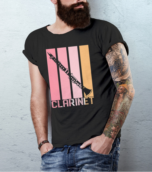 Band Mom Clarinet Marching Band School Clarinet T-Shirt