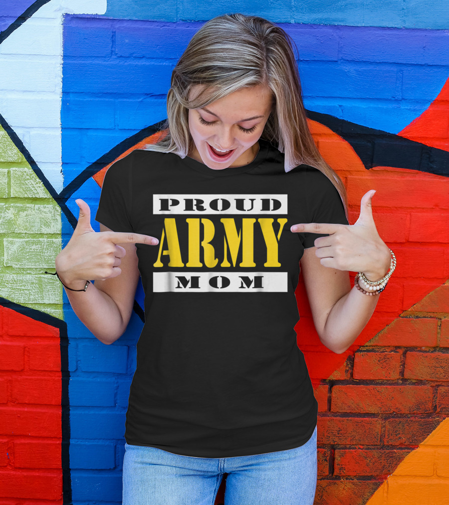 Proud Army Mom Military Soldier Mother T-Shirt